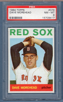1964 Topps #376 Dave Morehead (15709417) PSA 8