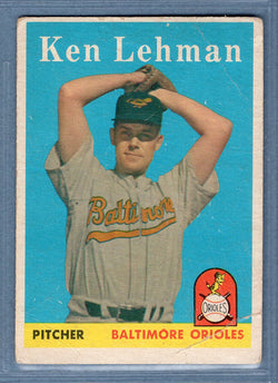 1958 Topps #141 Ken Lehman G-VG  GO240