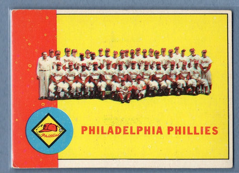 1963 Topps #13 Phillies Team VG-EX Set Break