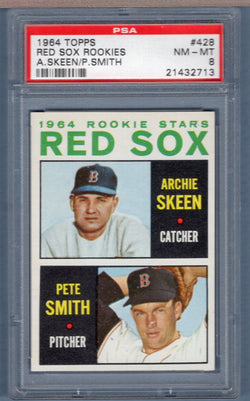 1964 Topps #428 Red Sox Rookies (21432713) PSA 8