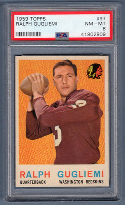1959 Topps #97 Ralph Gugliemi PSA 8  GO176