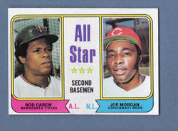 1974 Topps Baseball #333 All Star Second Basemen(Carew, Morgan) NM-MT 001