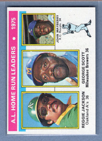 1976 Topps #194 Al Home Run Leaders  (a) EX-MT  GO450