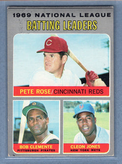 1970 Topps #61 NL Bartting Leaders (Clemente) (st) (b) VG-EX  GO900