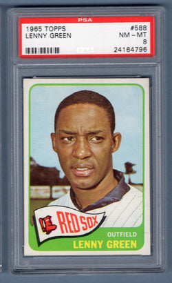 1965 Topps #588 Lenny Green (24164796) PSA 8