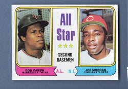 1974 Topps Baseball #333 All Star Second Basemen(Carew, Morgan) NM-MT 003