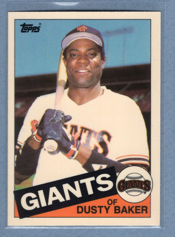 1985 Topps Tiffany #165 Dusty Baker NM