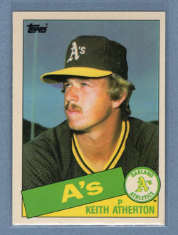 1985 Topps Tiffany #166 Keith Atherton NM