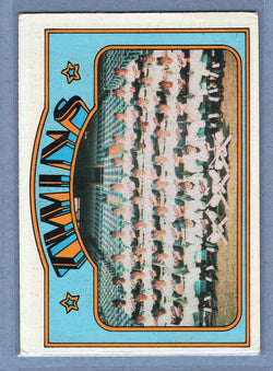 1972 Topps #156 Minnesota Twins VG-EX  GO500