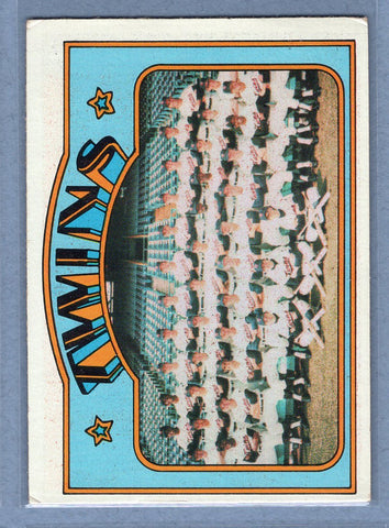1972 Topps #156 Minnesota Twins VG-EX  GO500