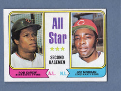 1974 Topps Baseball #333 All Star Second Basemen(Carew, Morgan) NM-MT 004
