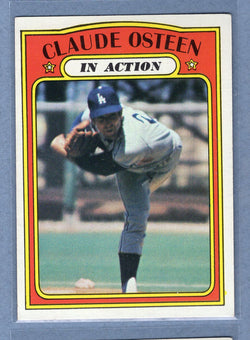 1972 Topps #298 Claude Osteen IA EX-MT   GO311