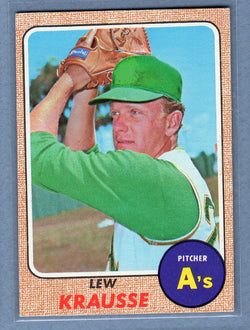 1968 Topps #458 Lew Krausse (b) EX-MT  GO180