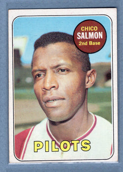 1969 Topps #62 Chico Salmon (e) EX-MT  GO700