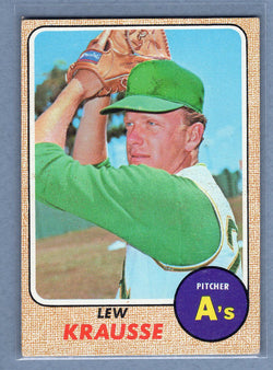1968 Topps #458 Lew Krausse (mk) (C) VG  GO180