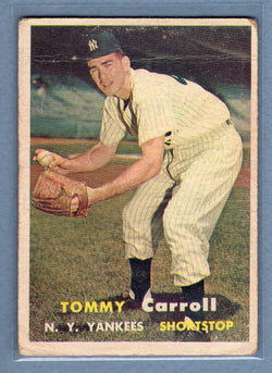 1957 Topps #164 Tommy Carroll  G-VG   GO260