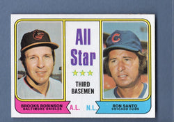 1974 Topps Baseball #334 All Star Third Basemen(Robinson) NM-MT 002