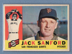 1960 Topps #165 Jack Sanford EX  GO480