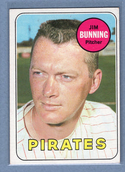 1969 Topps #175 Jim Bunning (HOF) EX-MT  GO477