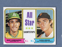 1974 Topps Baseball #335 All Star Short Stop(Campaneris) NM-MT 001