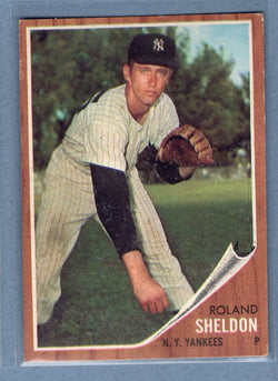 1962 Topps #185 Roland Sheldon  EX  GO522
