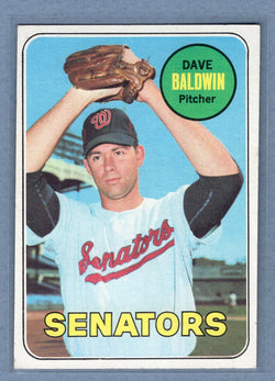 1969 Topps #132 Dave Baldwin(b) EX-MT  GO850