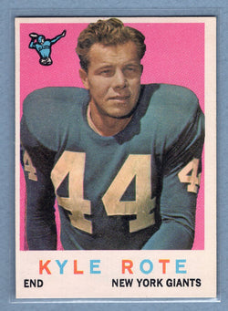 1959 Topps #7 Kyle Rote EX-MT  GO176