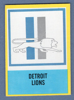 1967 Philadelphia #72 Detroit Lions EX-MT  GO153