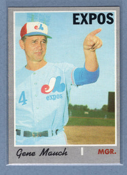 1970 Topps #442 Gene Mauch  (b) EX-MT  GO750