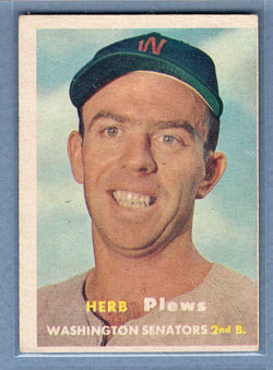 1957 Topps #169 Herb Plews  VG-EX   GO260