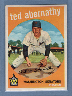 1959 Topps #169 Ted Abernathy EX  GO213