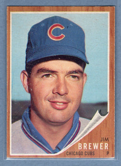1962 Topps #191 Jim Brewer  EX  GO522