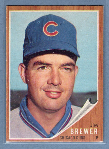 1962 Topps #191 Jim Brewer  EX  GO522