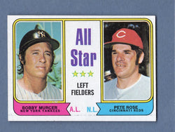 1974 Topps Baseball #336 All Star Left Fielders(Rose) NM-MT 001