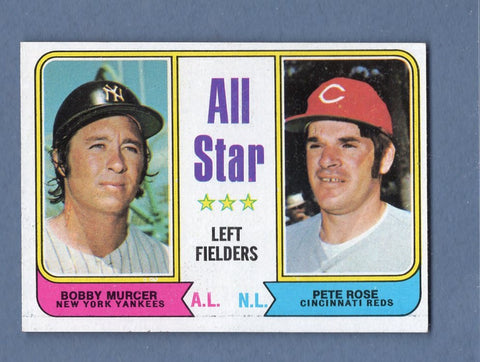 1974 Topps Baseball #336 All Star Left Fielders(Rose) NM-MT 001
