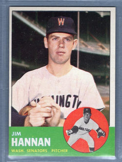 1963 Topps #121 Jim Hannan EX-MT  GO393
