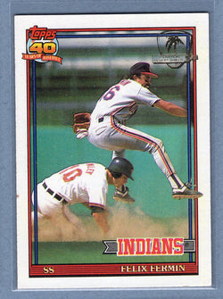 1991 Topps Desert Shield #193 Felix Fermin  NM  GO625