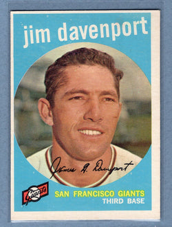1959 Topps #198 Jim Davenport (a) EX   GO410