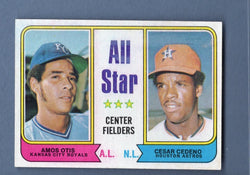 1974 Topps Baseball #337 All Star Center Fielders(Cedeno) NM-MT 002