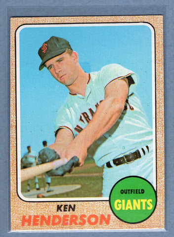 1968 Topps #309 Ken Henderson (a)EX-MT  GO507