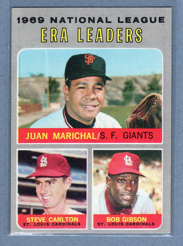 1970 Topps #67 NL ERA Leaders (Carlton)   EX  GO900