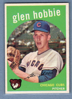 1959 Topps #334 Glen Hobbie EX-MT    Set Break A