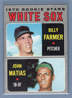 1970 Topps #444 White Sox Rookies (Farmer, Matias)  (a) EX-MT  GO750