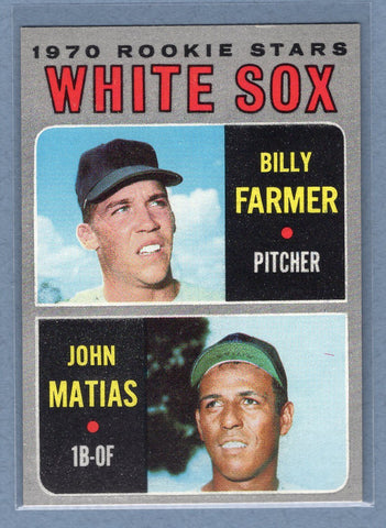 1970 Topps #444 White Sox Rookies (Farmer, Matias)  (a) EX-MT  GO750