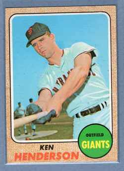 1968 Topps #309 Ken Henderson (b)EX-MT  GO507