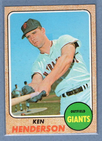 1968 Topps #309 Ken Henderson (b)EX-MT  GO507