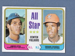 1974 Topps Baseball #337 All Star Center Fielders(Cedeno) NM-MT 004