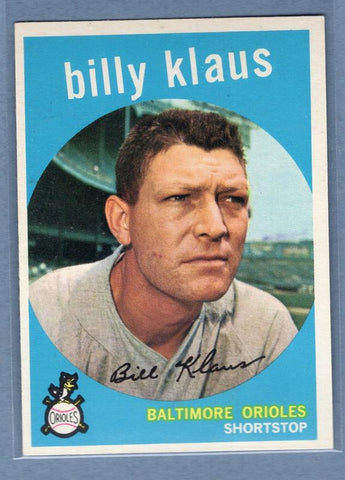 1959 Topps #299 Billy Klaus EX-MT High Grade Set Break B