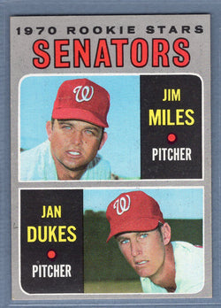 1970 Topps #154 Senators Rookies EX-MT  SB2