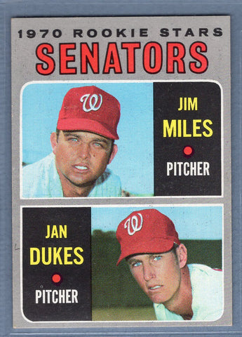 1970 Topps #154 Senators Rookies EX-MT  SB2